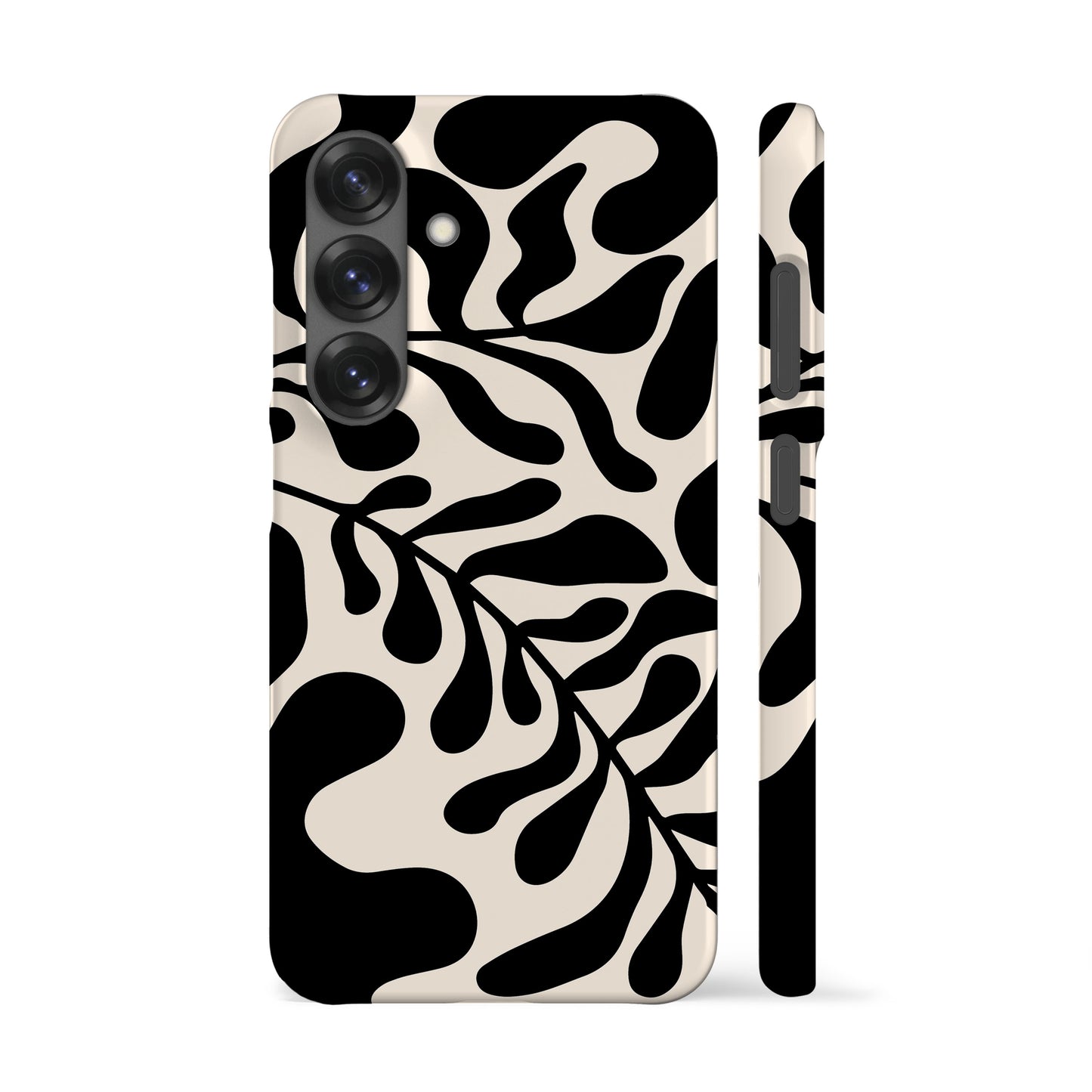 Black Leafy Phone Case