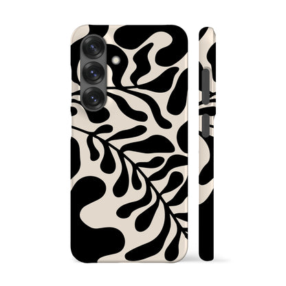 Black Leafy Phone Case