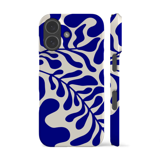 Blue Leafy Phone Case