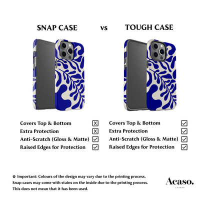 Blue Leafy Phone Case