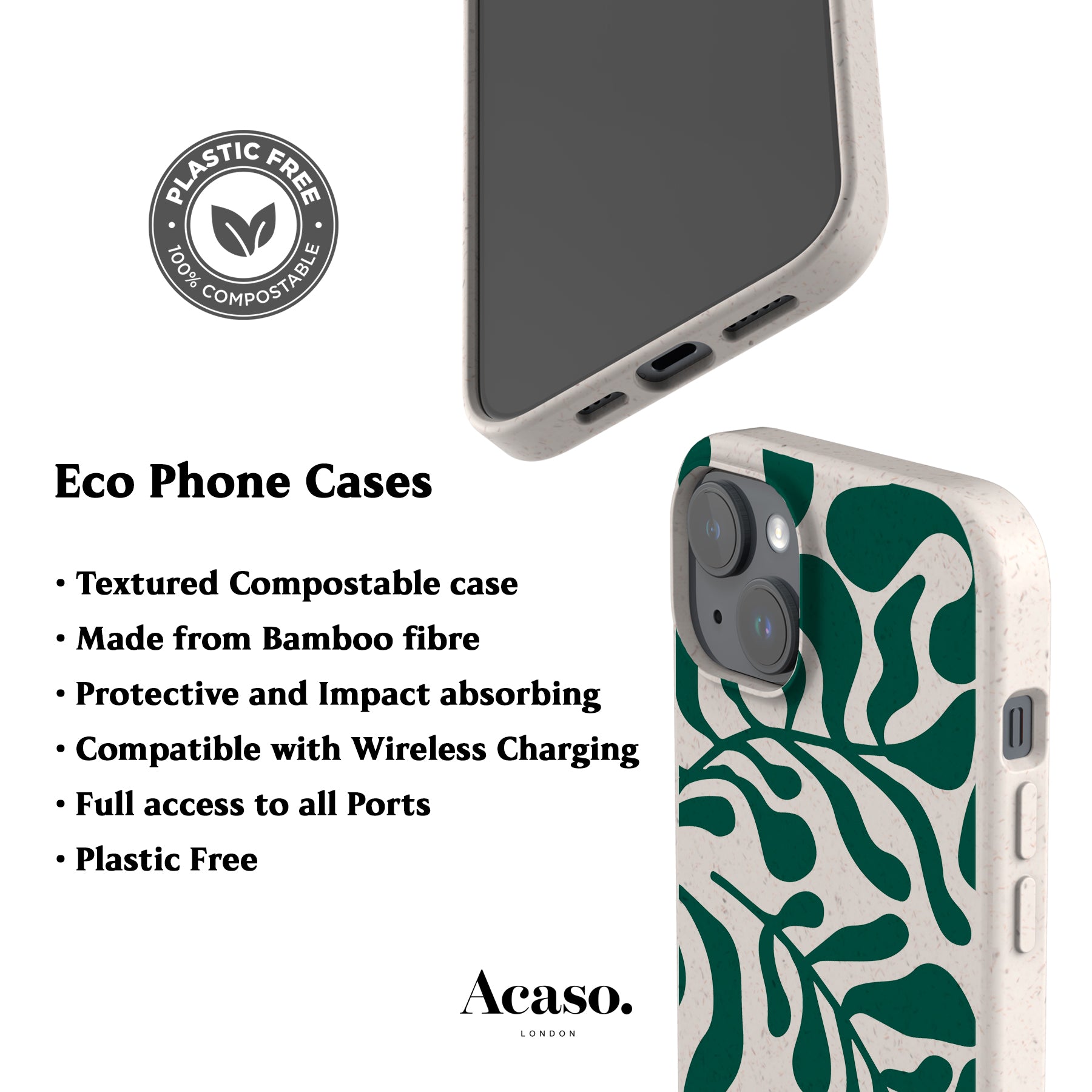 Environmentally Friendly Iphone 12 Pro Biodegradable Case Green