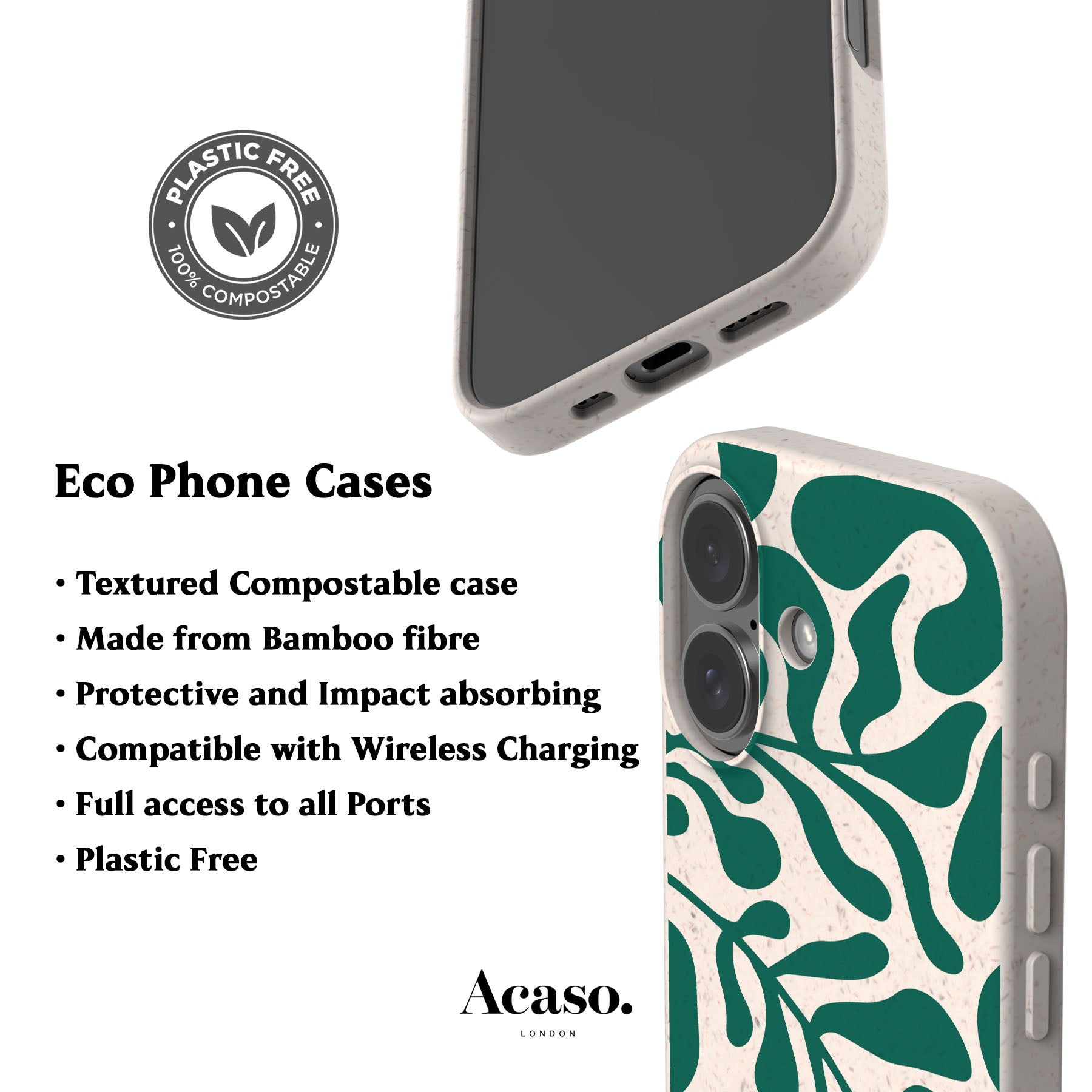 Green Leafy Eco-Friendly Phone Case