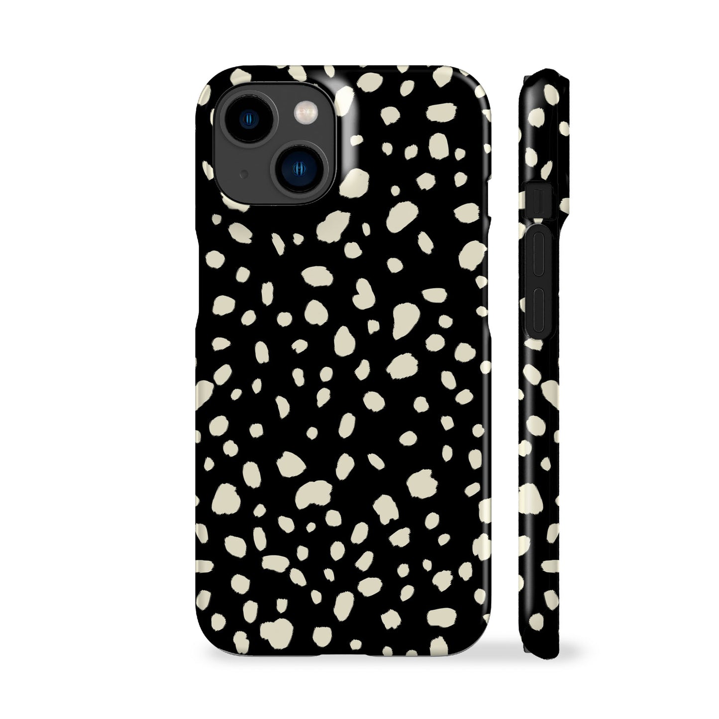 Dalmatian Spots Black Phone Case