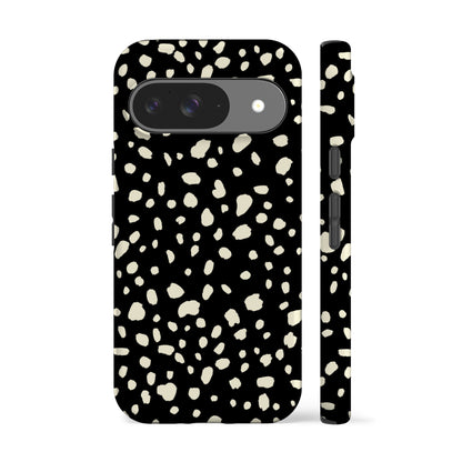 Dalmatian Spots Black Phone Case