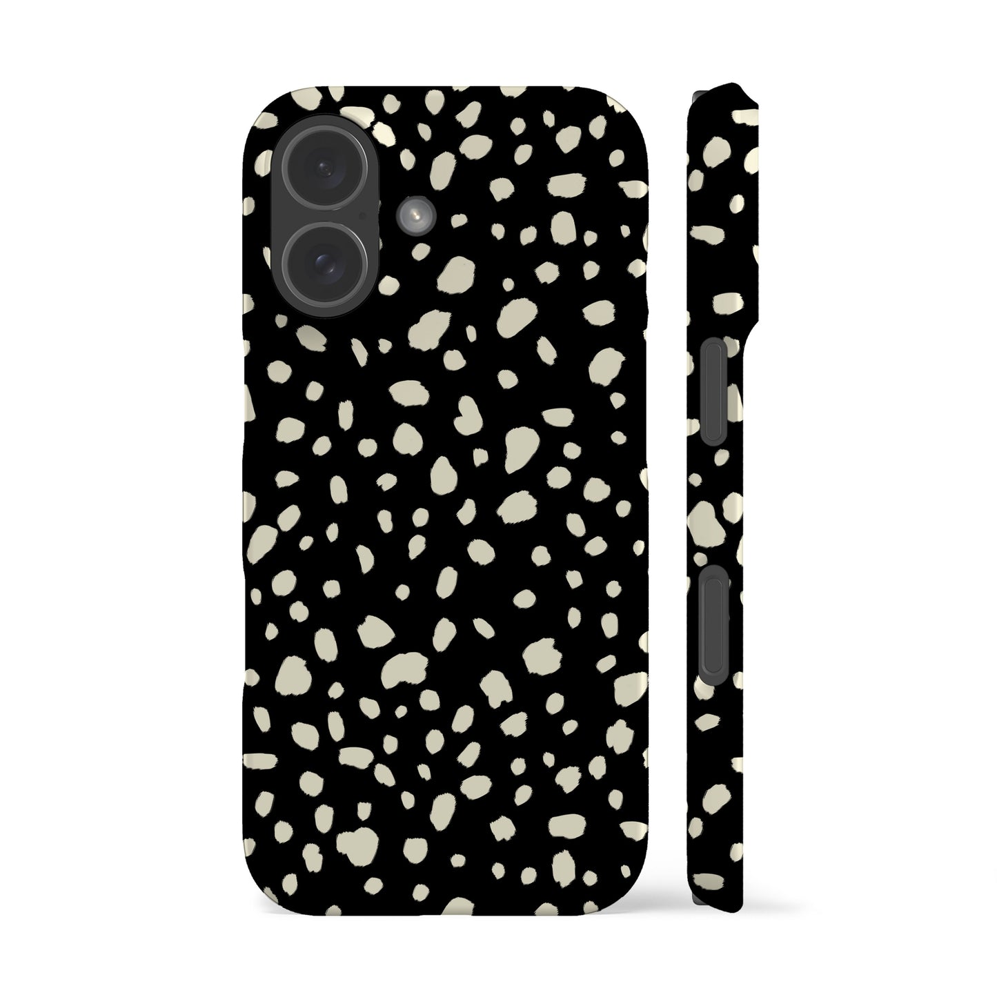 Dalmatian Spots Black Phone Case