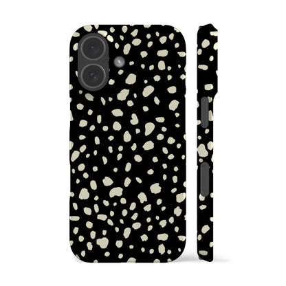 Dalmatian Spots Black Phone Case