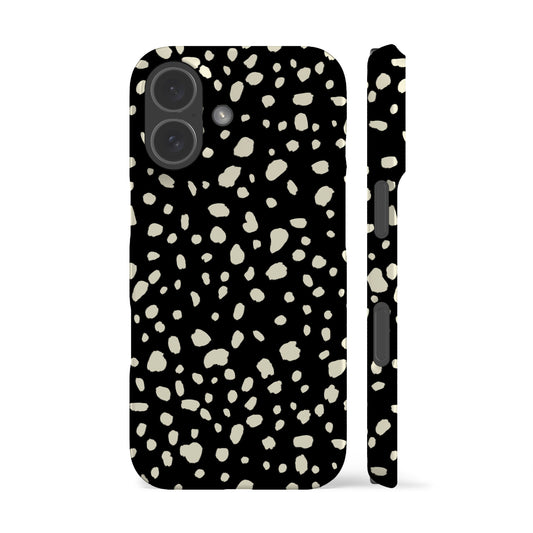 Dalmatian Spots Black Phone Case