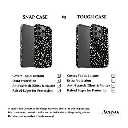 Dalmatian Spots Black Phone Case