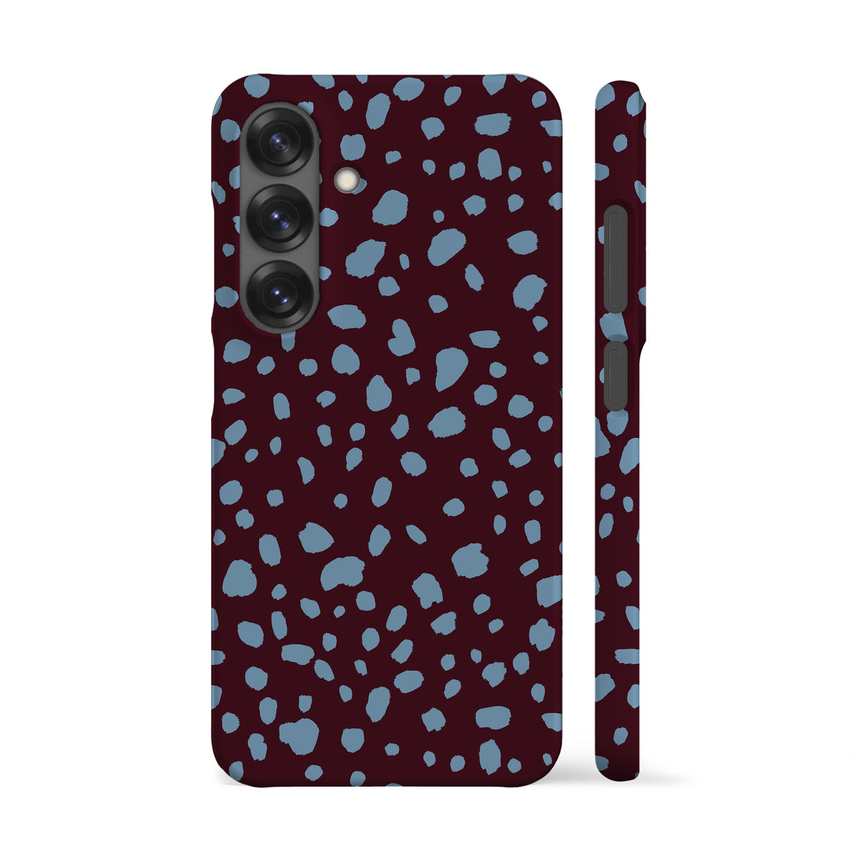 Dalmatian Spots Blue Maroon Phone Case