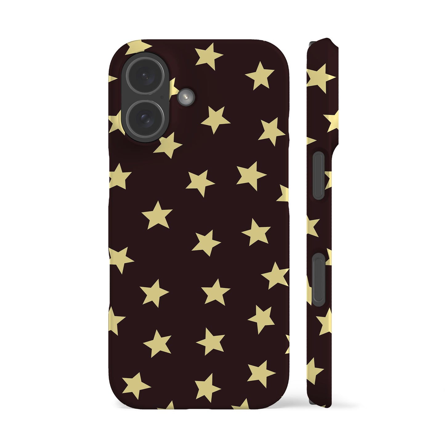 Dark Brown Mini Stars Phone Case