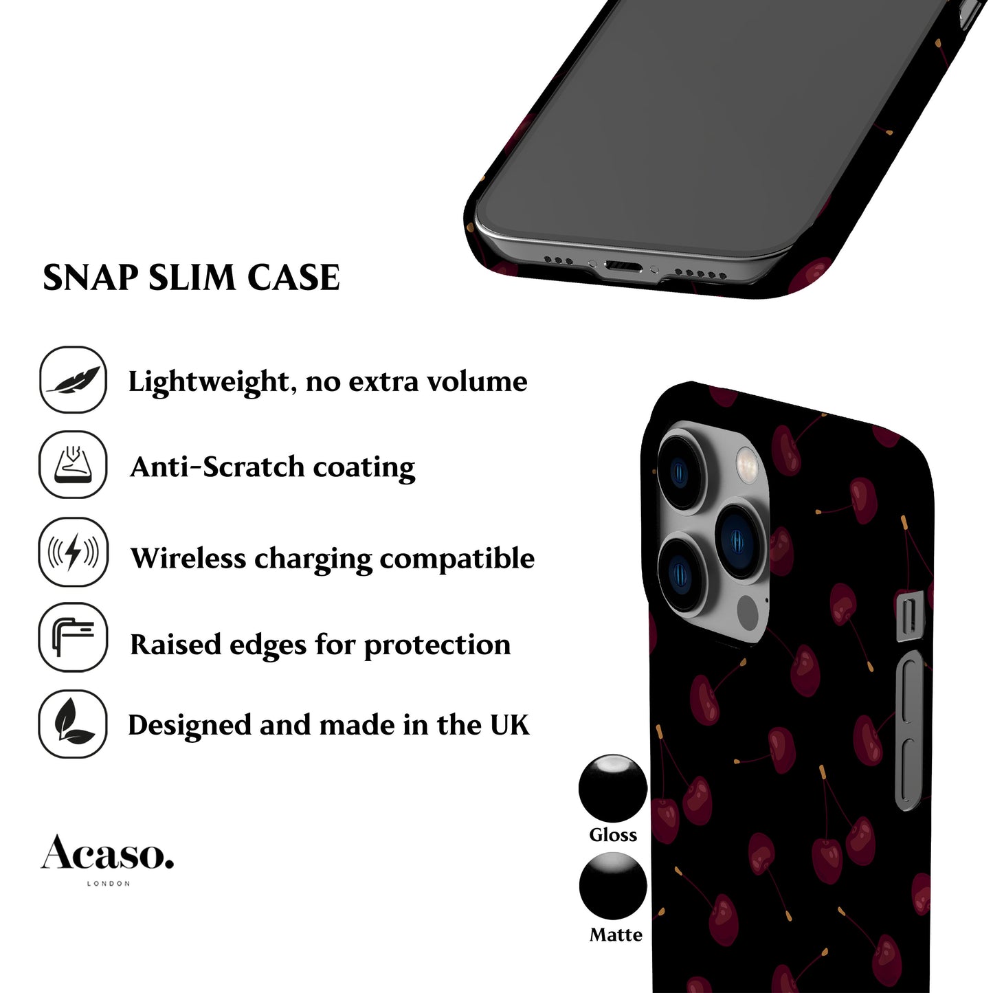 Dark Cherries Phone Case