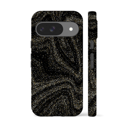 Black Glitter Stars Phone Case – Acaso London Black Glitter Stars Phone Case – Acaso London