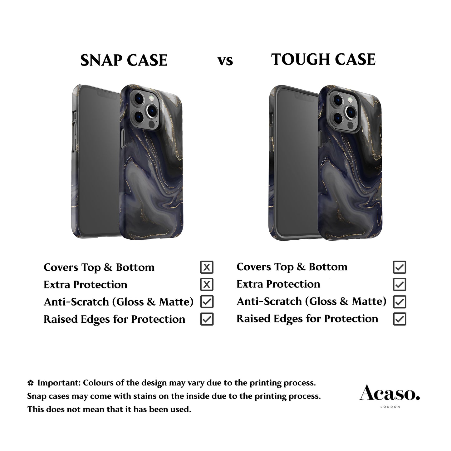 Dark Marble Phone Case