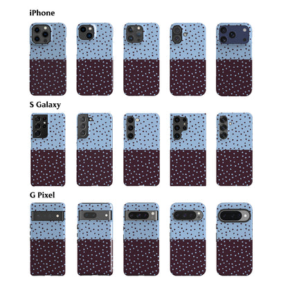 Dark Plum Mini Polka Dots Phone Case