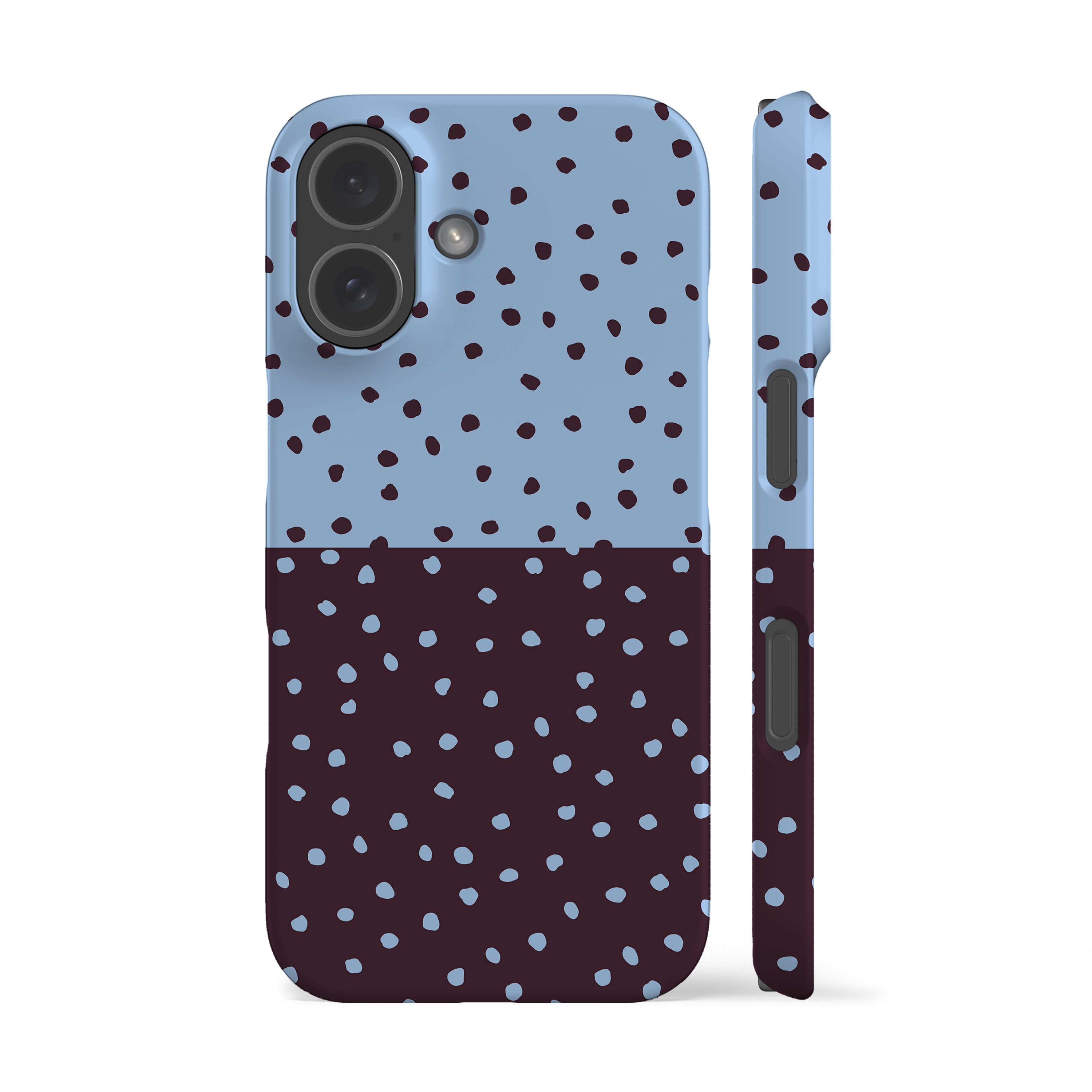 Dark Plum Mini Polka Dots Phone Case
