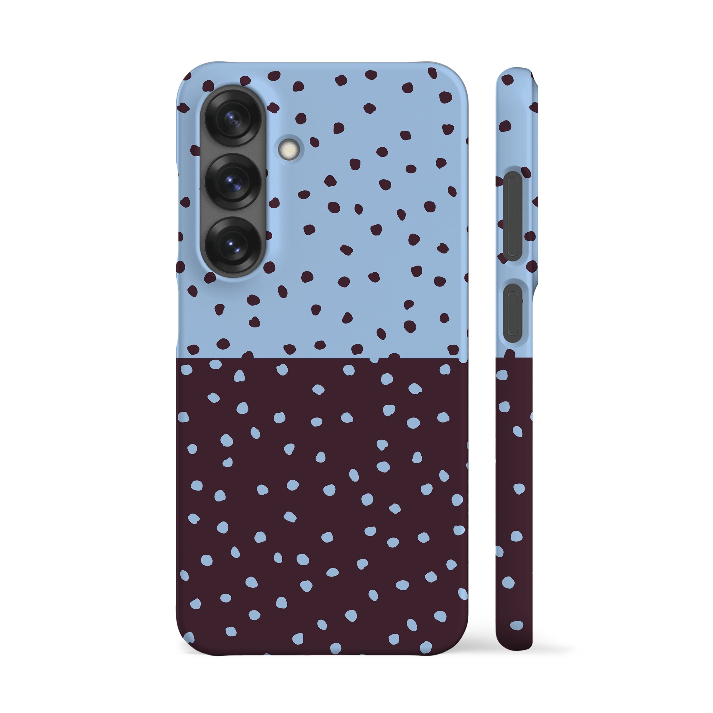 Dark Plum Mini Polka Dots Phone Case