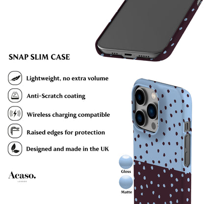 Dark Plum Mini Polka Dots Phone Case
