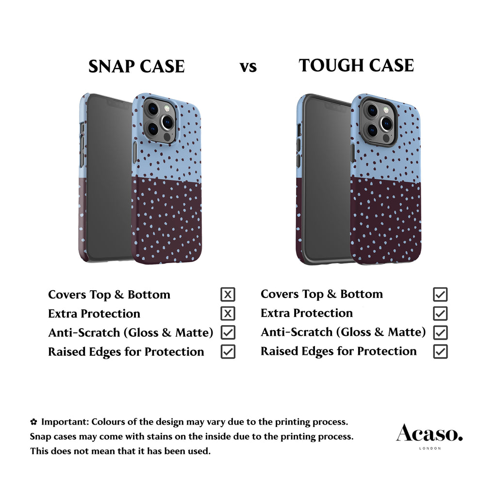 Dark Plum Mini Polka Dots Phone Case