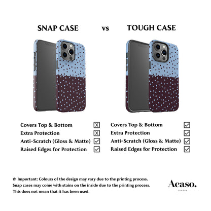 Dark Plum Mini Polka Dots Phone Case