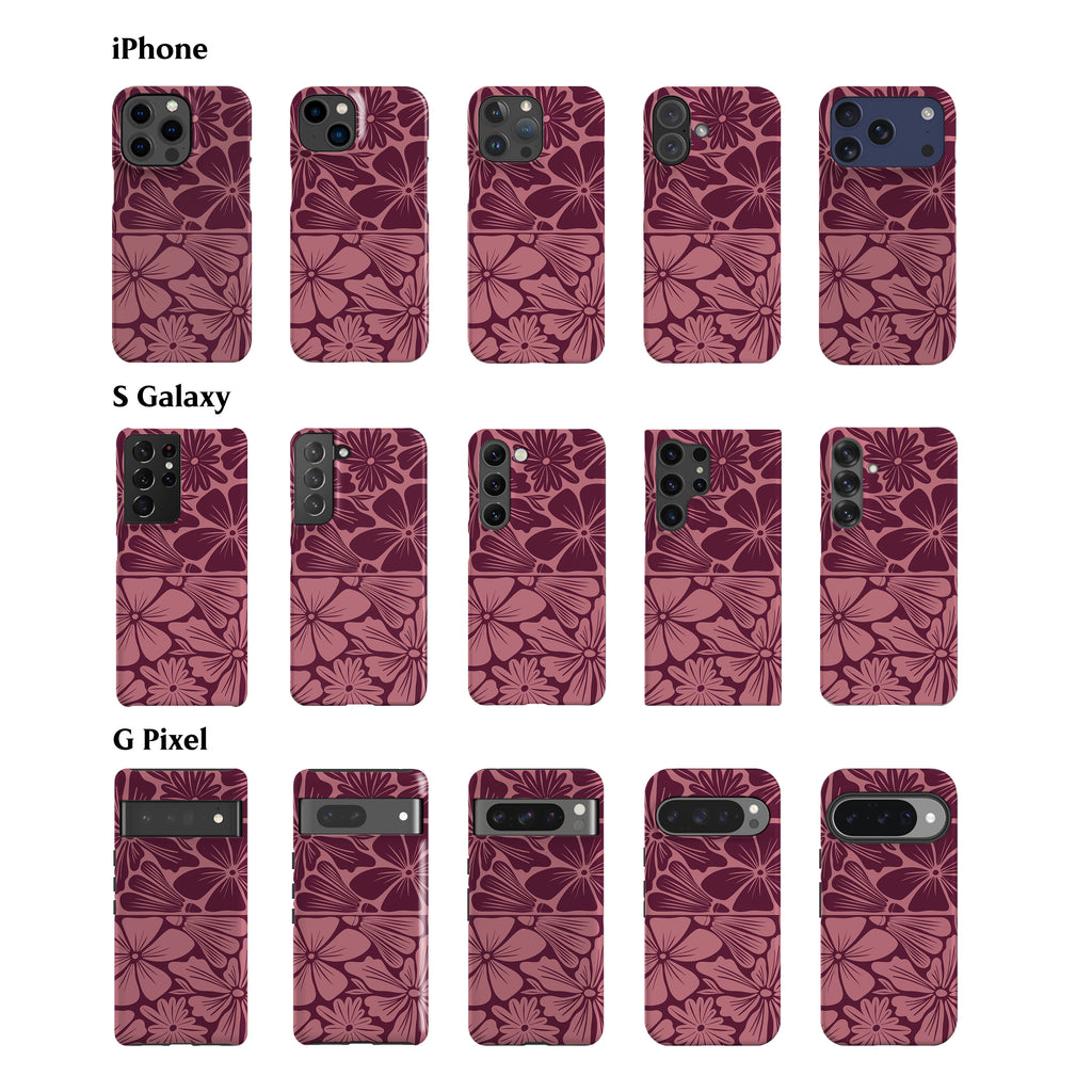 Dark Rose Flowers Phone Case