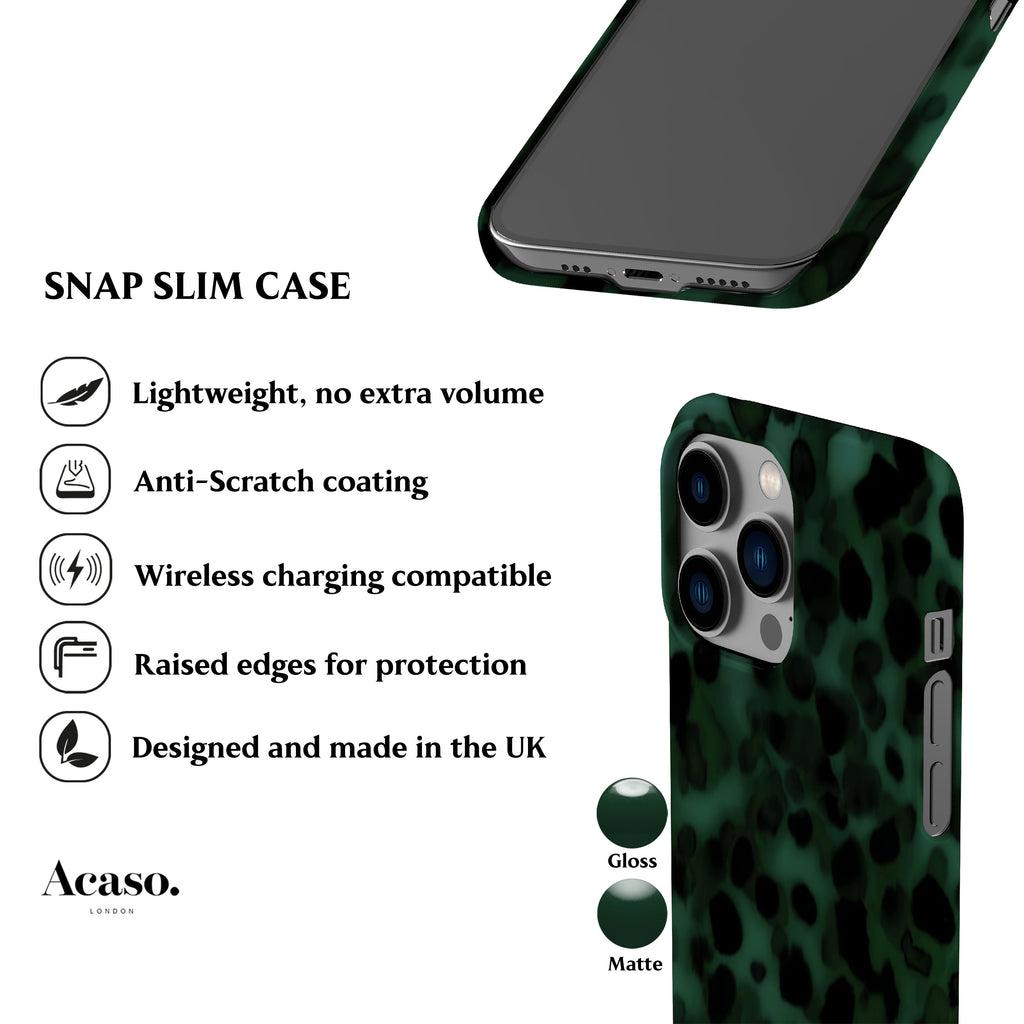 Dark Green Tortoise Phone Case