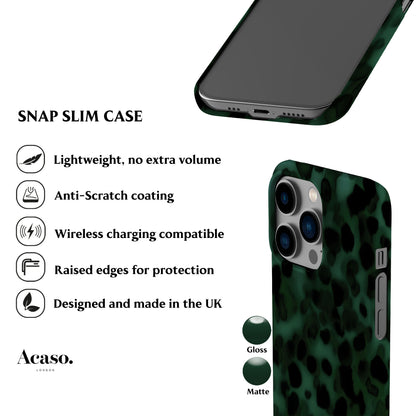 Dark Green Tortoise Phone Case