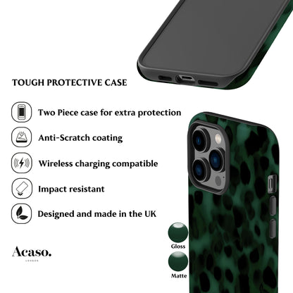Dark Green Tortoise Phone Case