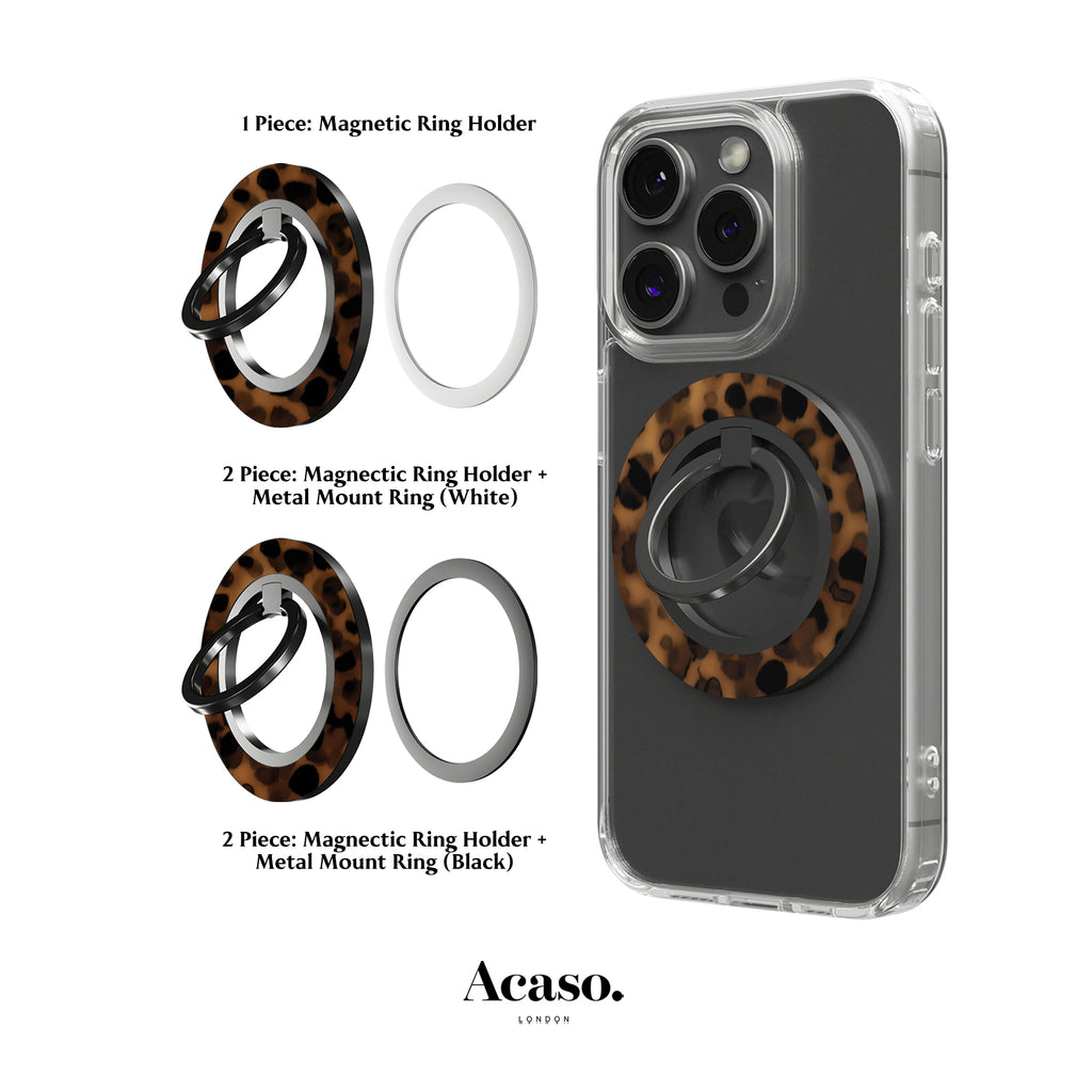 Dark Tortoise MagSafe Ring Holder