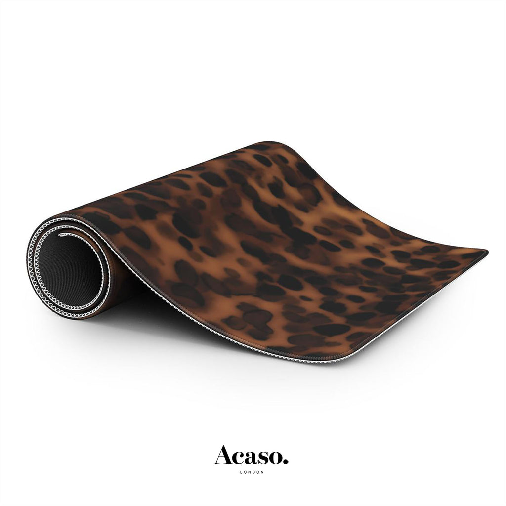 Dark Tortoise Shell Desk Mat