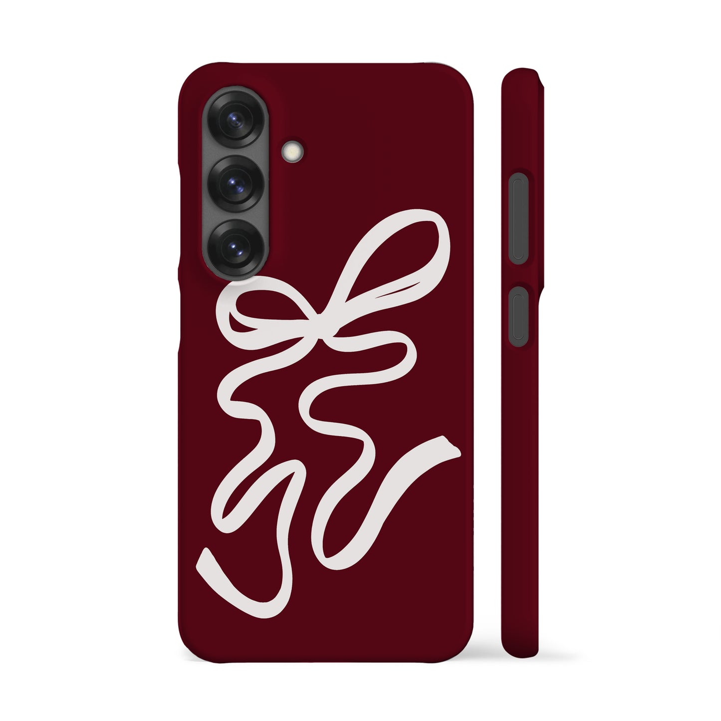 Deep Maroon Ribbon Phone Case