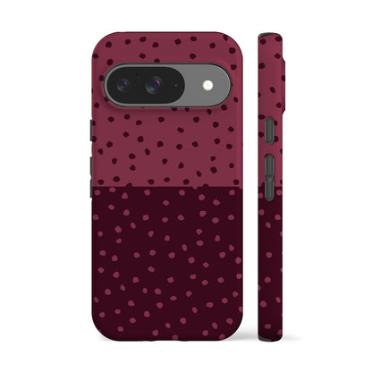 Deep Rose Mini Polka Dots Phone Case