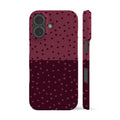 Deep Rose Mini Polka Dots Phone Case