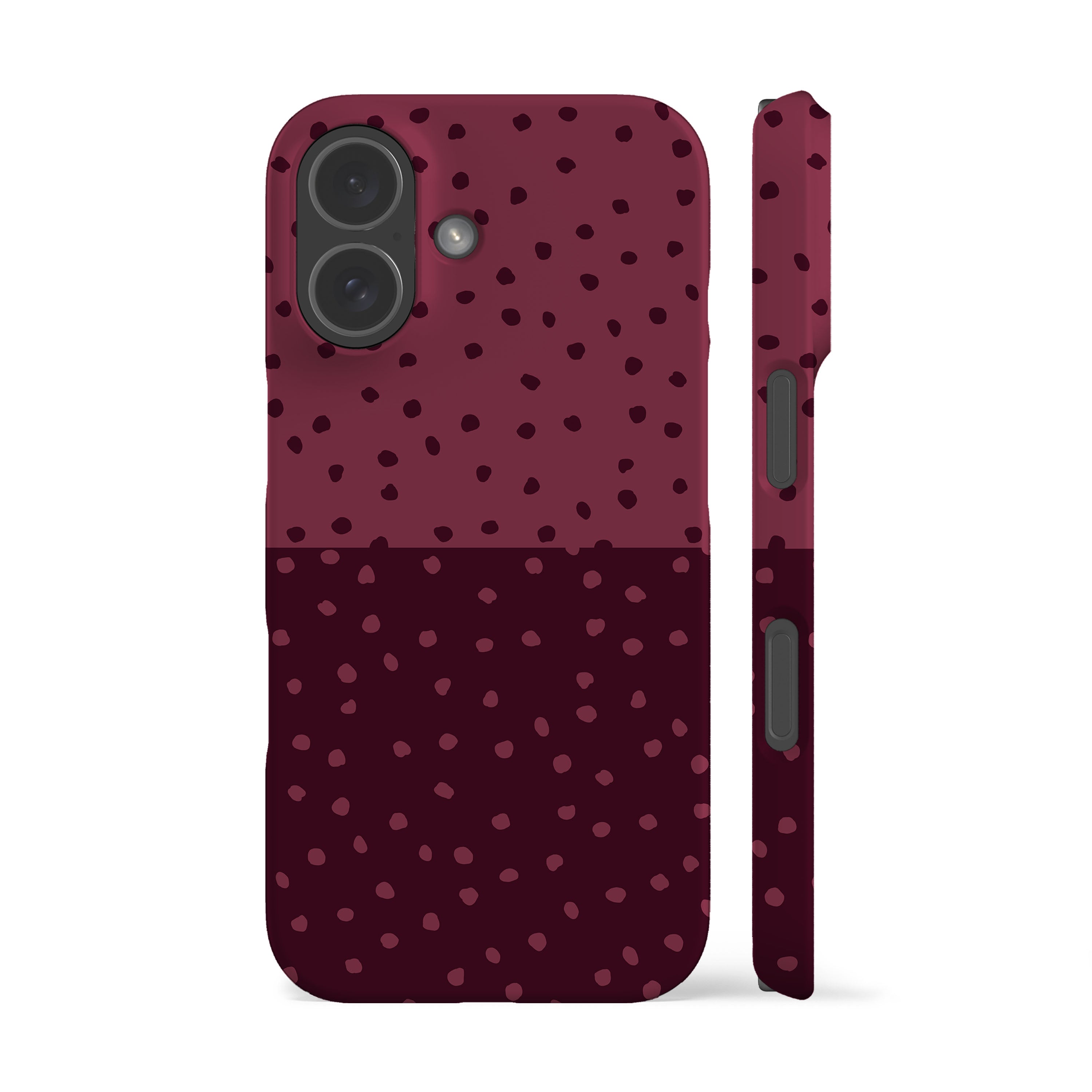 Deep Rose Mini Polka Dots Phone Case