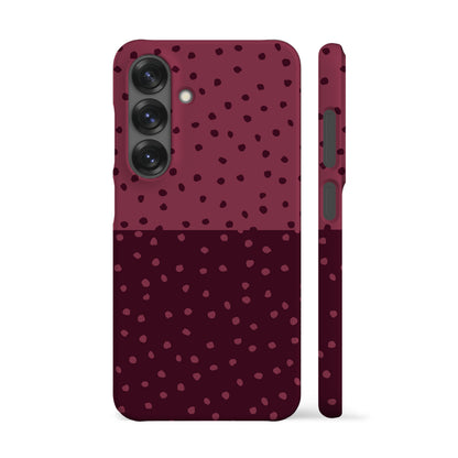 Deep Rose Mini Polka Dots Phone Case