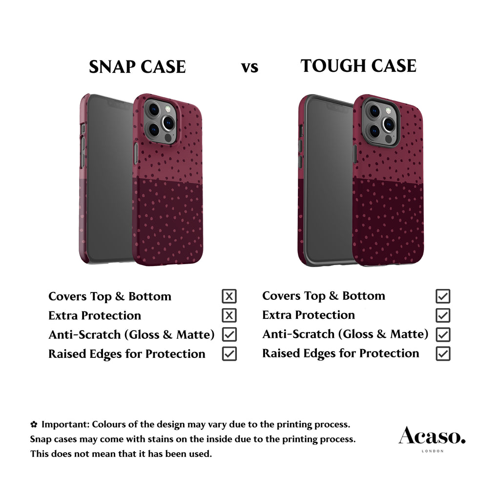 Deep Rose Mini Polka Dots Phone Case
