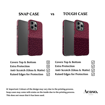 Deep Rose Mini Polka Dots Phone Case