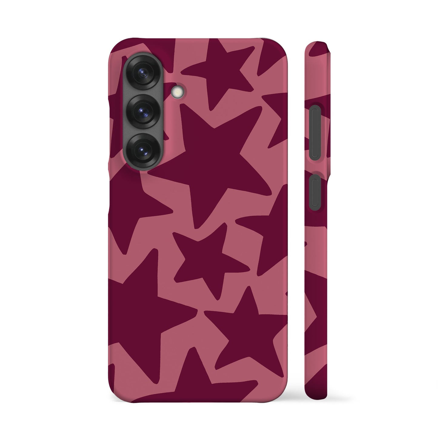 Plum Red Stars Phone Case