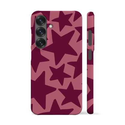 Plum Red Stars Phone Case