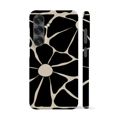 Disco Flowers Black Phone Case
