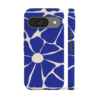 Disco Flowers Blue Phone Case