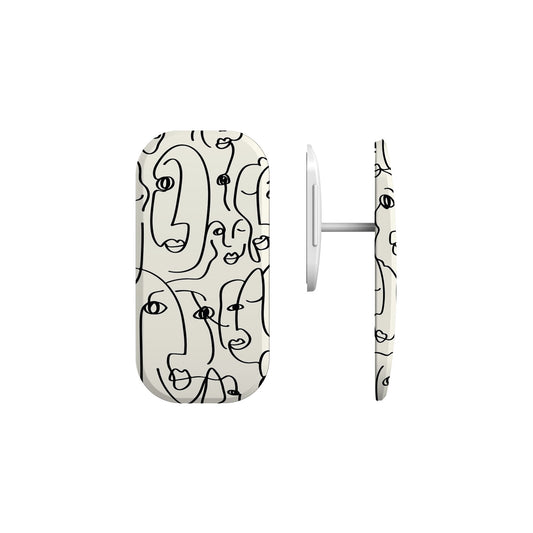 Doodle Faces Phone Grip