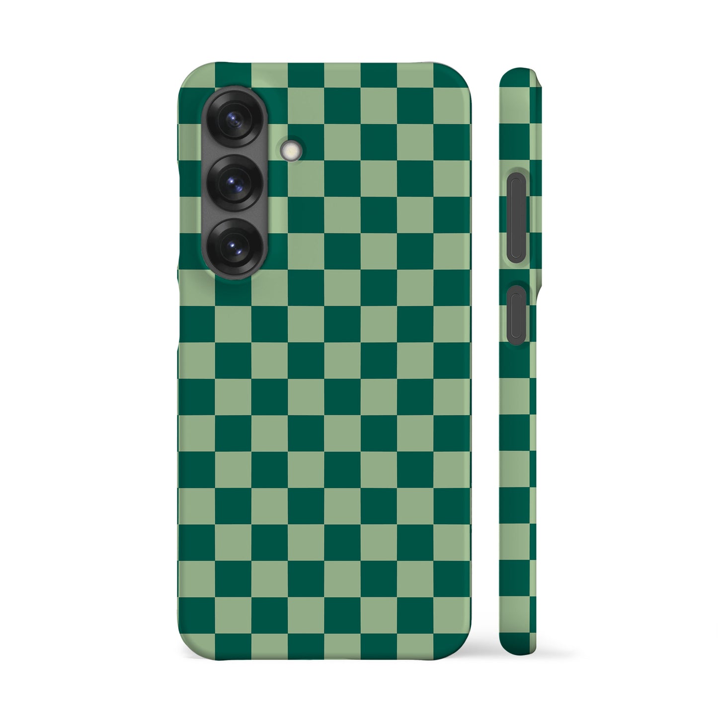 Dark Green Checkers Phone Case