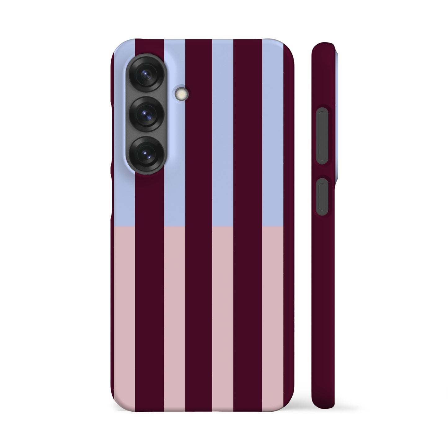 Dusty Blue Rose Stripes Phone Case