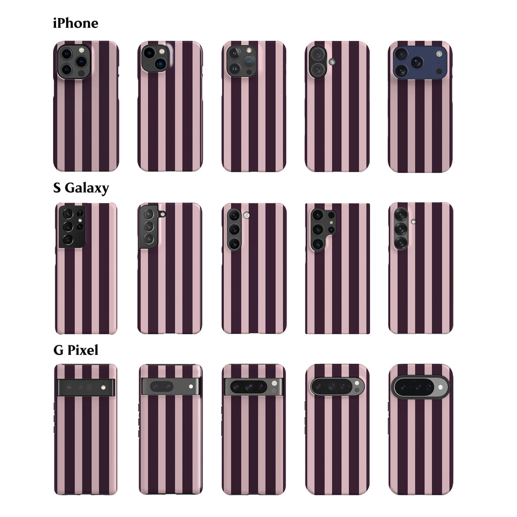 Dusty Rose Stripes Phone Case