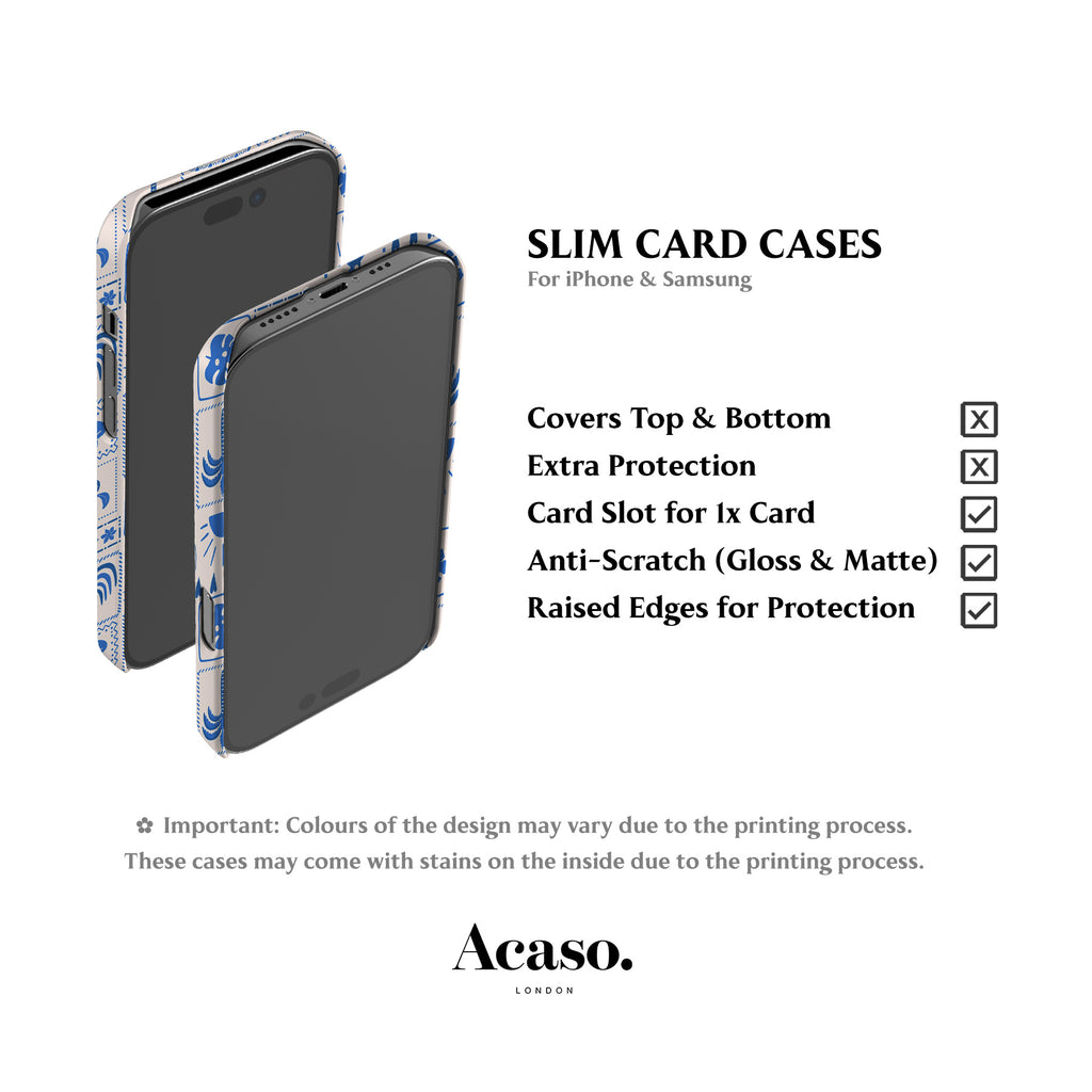 Exotic Blue Tiles Card Case