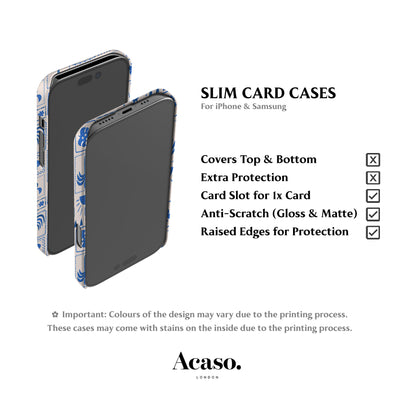 Exotic Blue Tiles Card Case