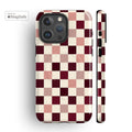 Faded Pink Checkers MagSafe iPhone Case