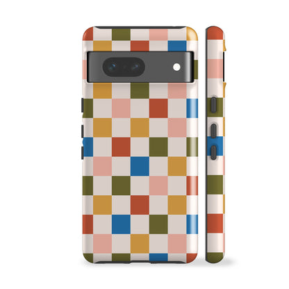 Retro Checkers Phone Case