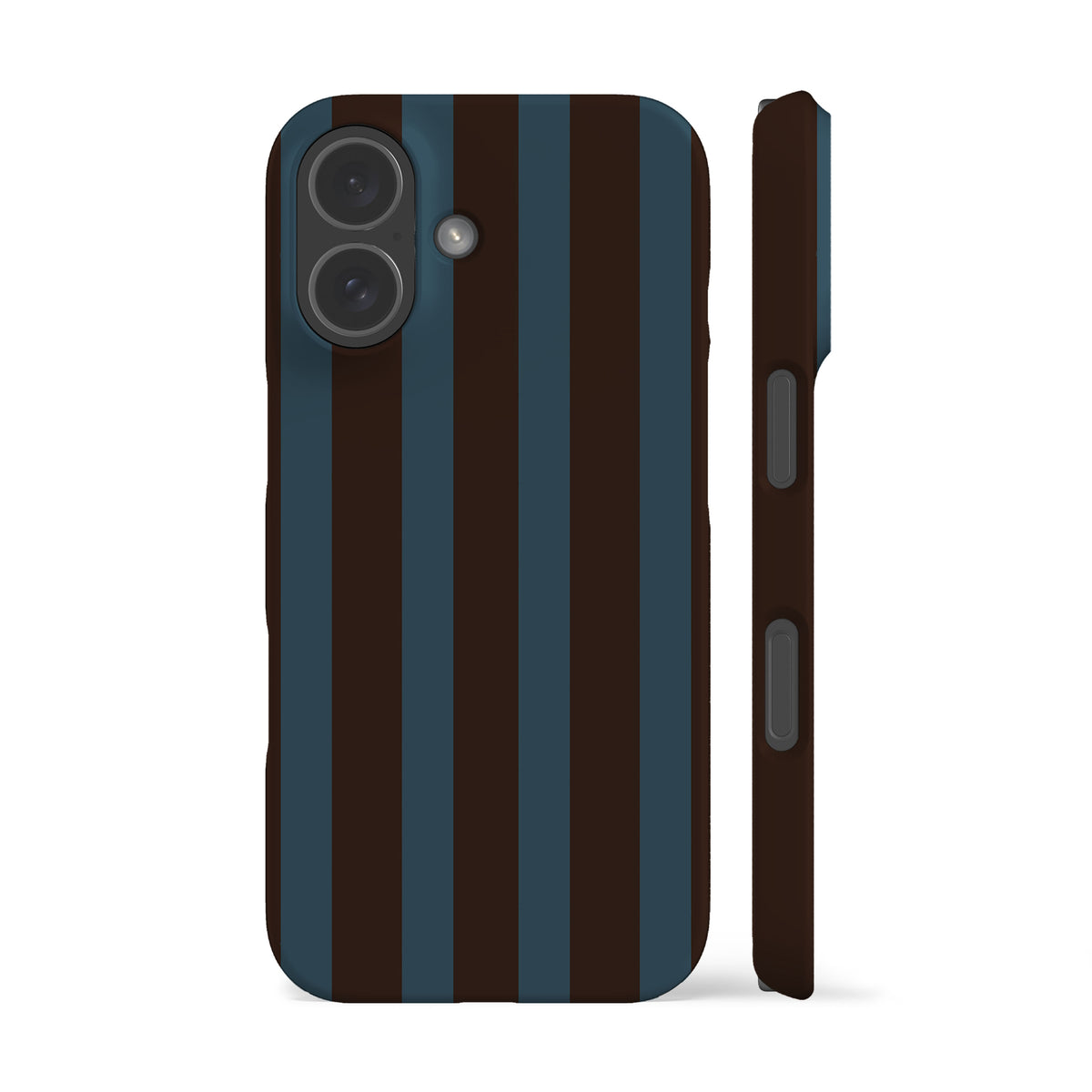 Fall Brown Blue Stripes Phone Case