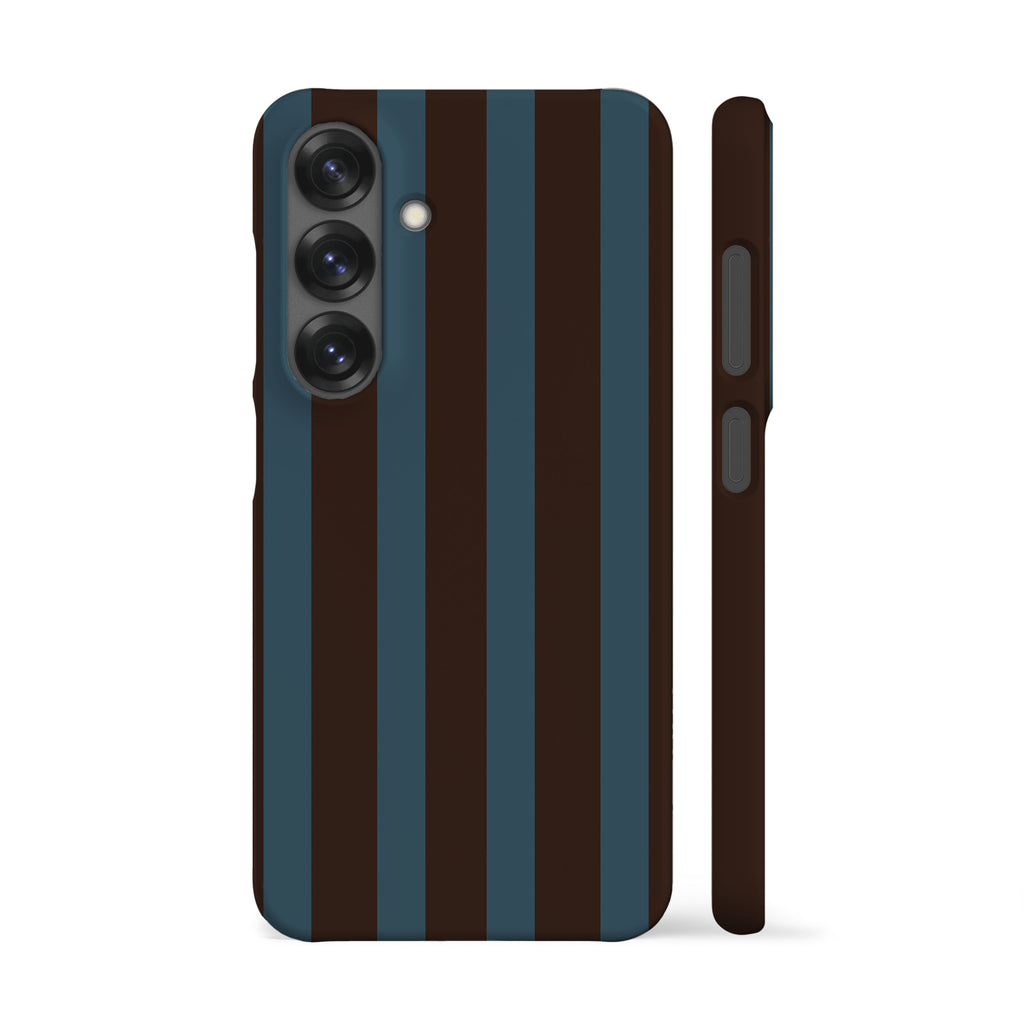Fall Brown Blue Stripes Phone Case